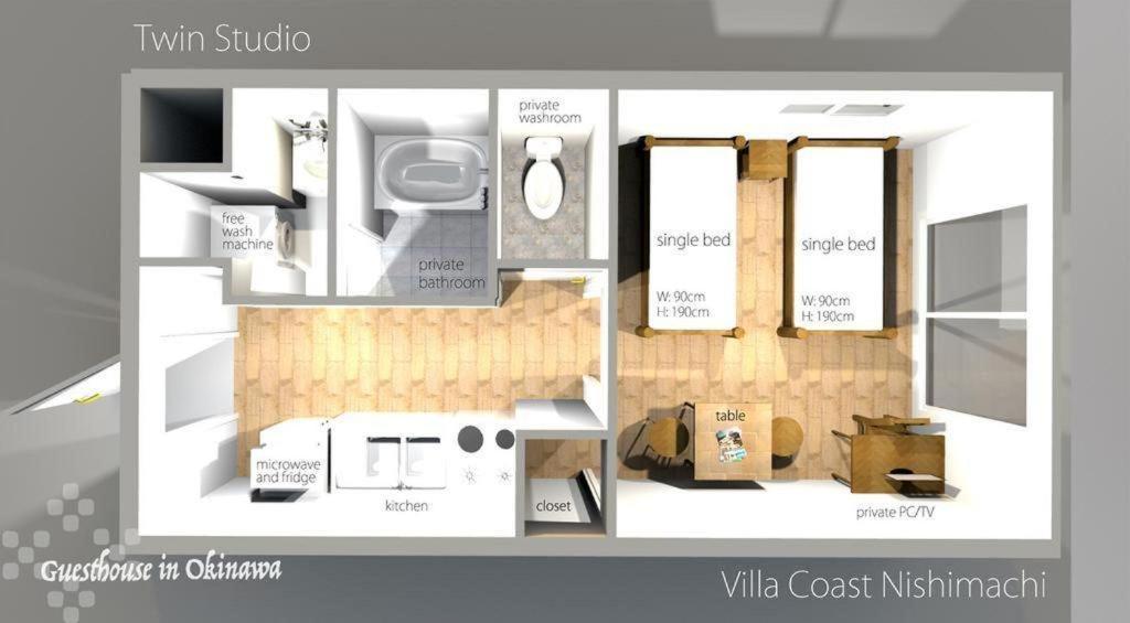 Villa Coast Nishimachi - Guesthouse In Okinawa Наха Екстериор снимка